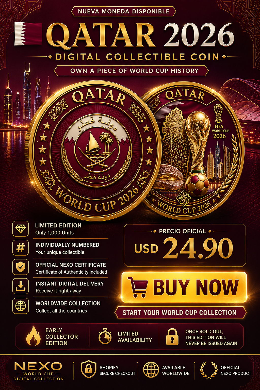 Qatar 2026 – Founder Edition Digital Coin