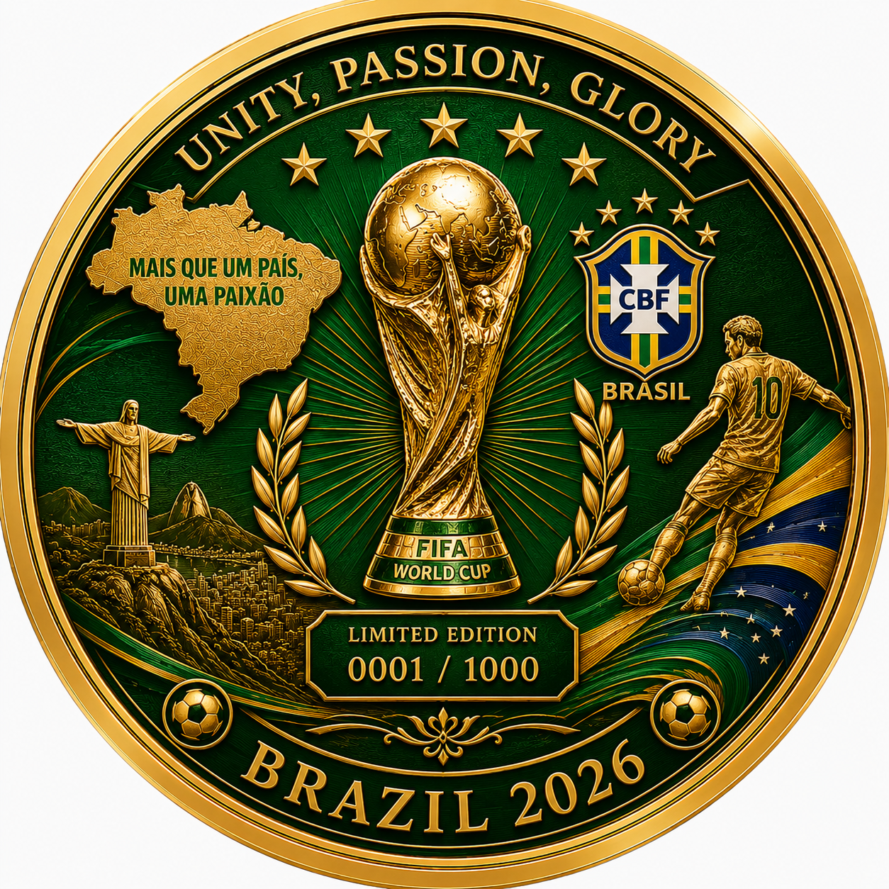 Brasil 2026 – Moeda Digital Edição Founder