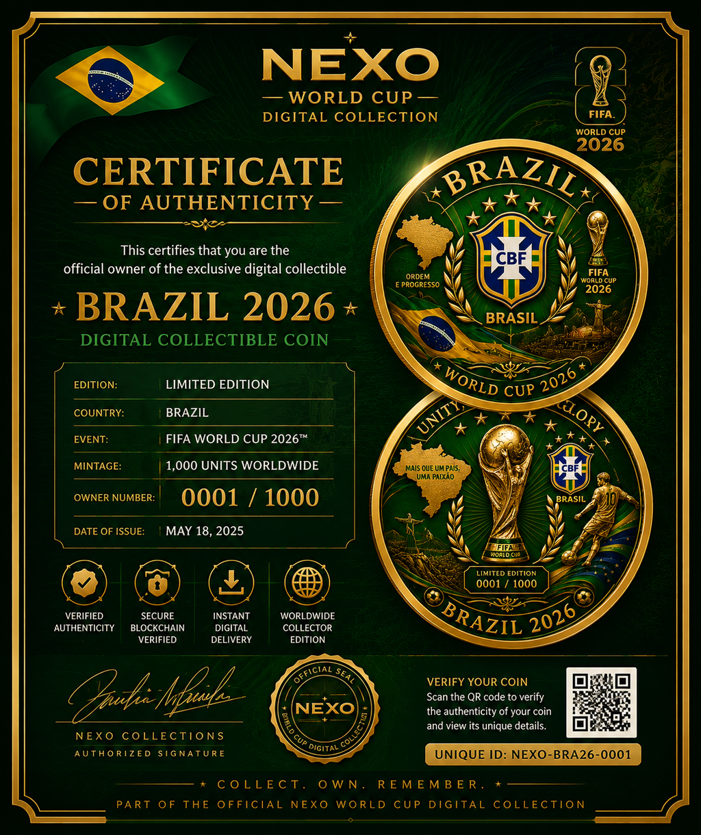 Brasil 2026 – Moeda Digital Edição Founder