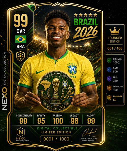 Brazil 2026 – Founder Edition Digital Coin (001/050)