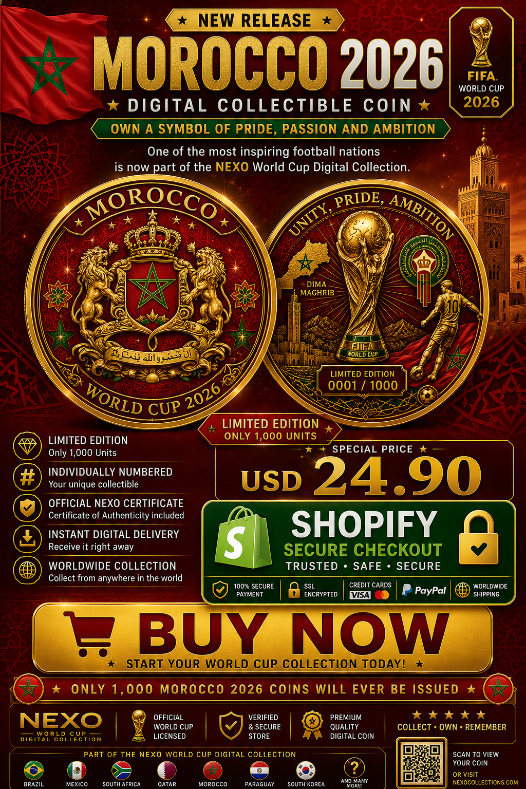 Morocco 2026 – Founder Edition Digital Coin