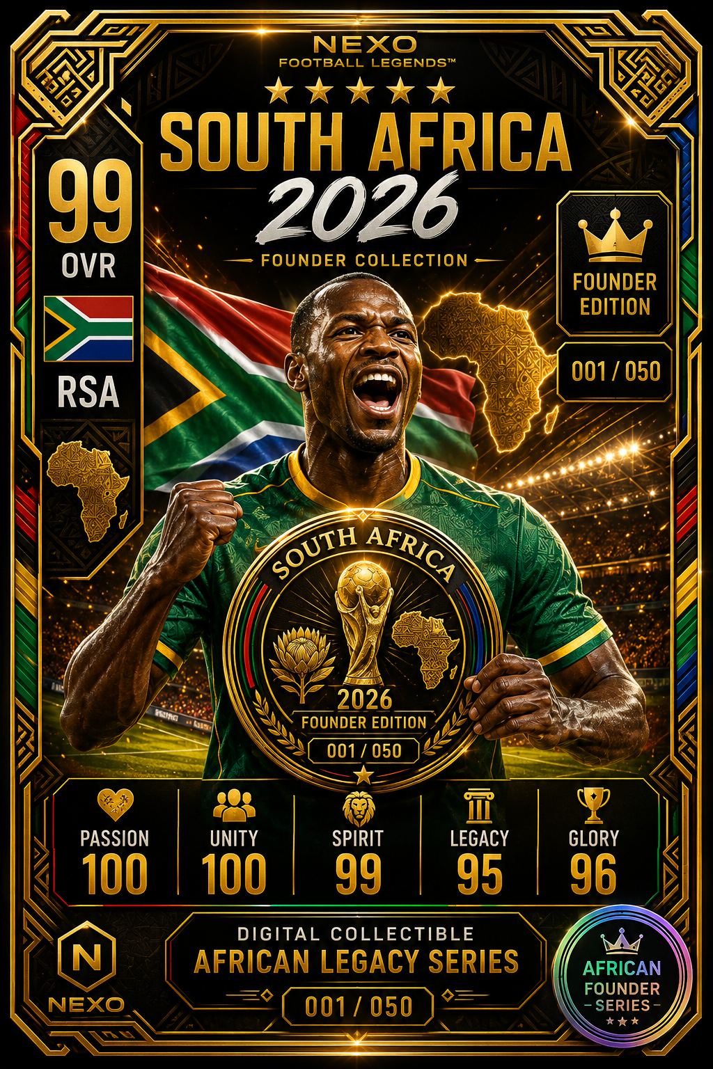 South Africa 2026 – Founder Edition | NEXO Football Legends