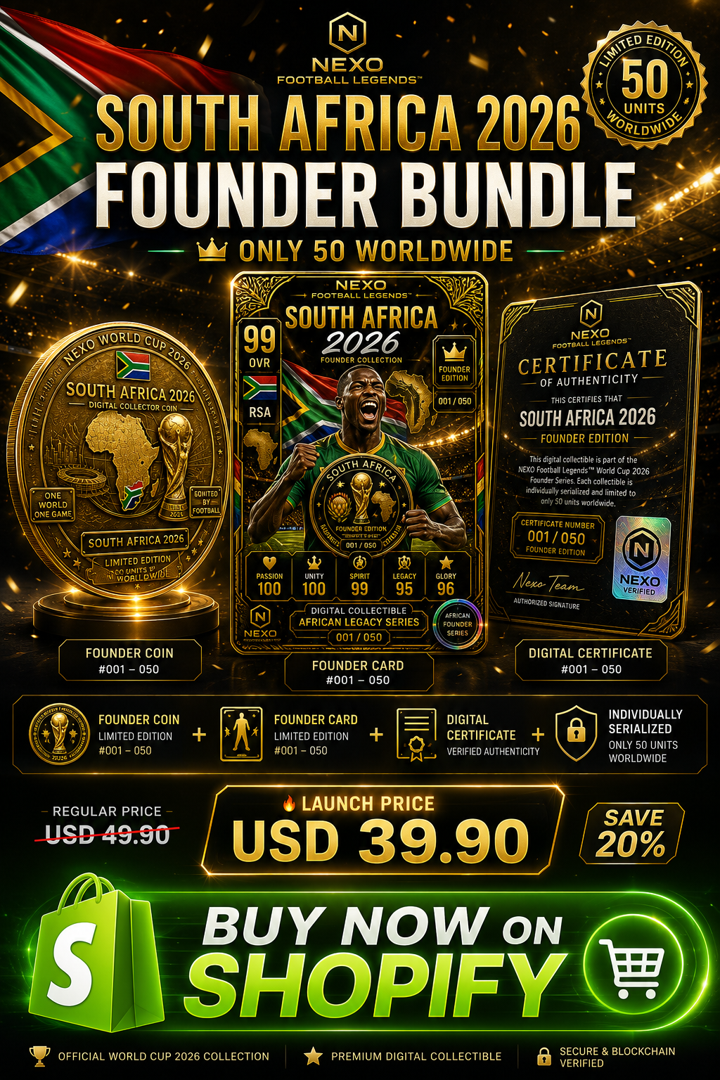 South Africa 2026 – Founder Edition | NEXO Football Legends