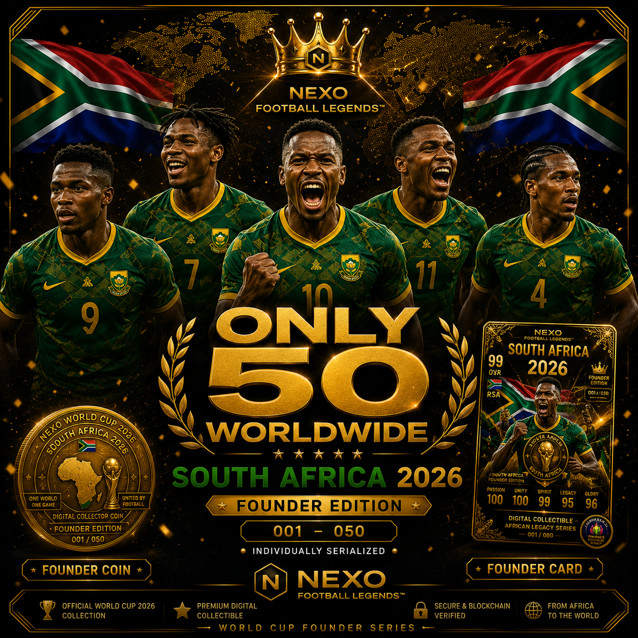 South Africa 2026 – Founder Edition | NEXO Football Legends