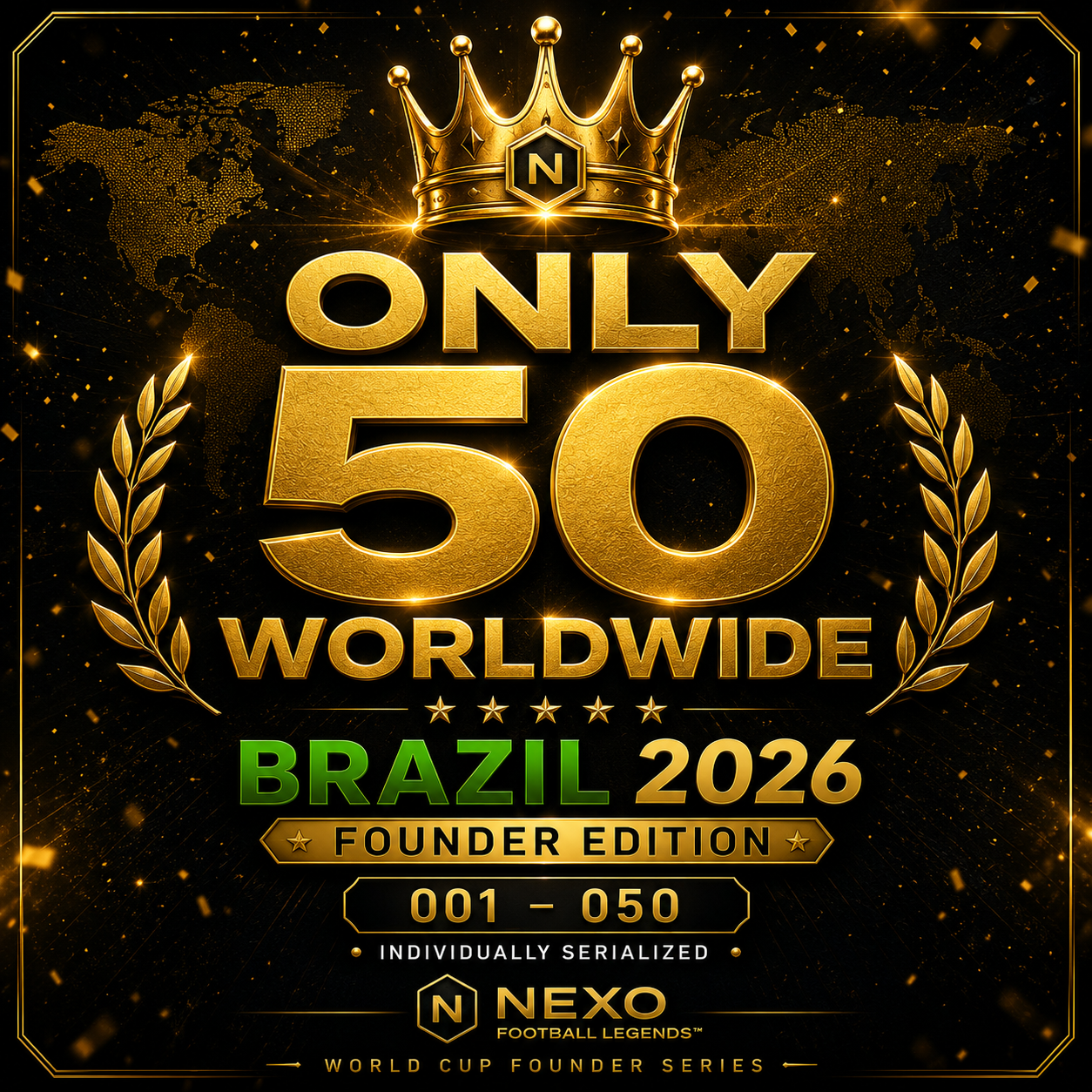 Brazil 2026 – Founder Edition Digital Coin (001/050)