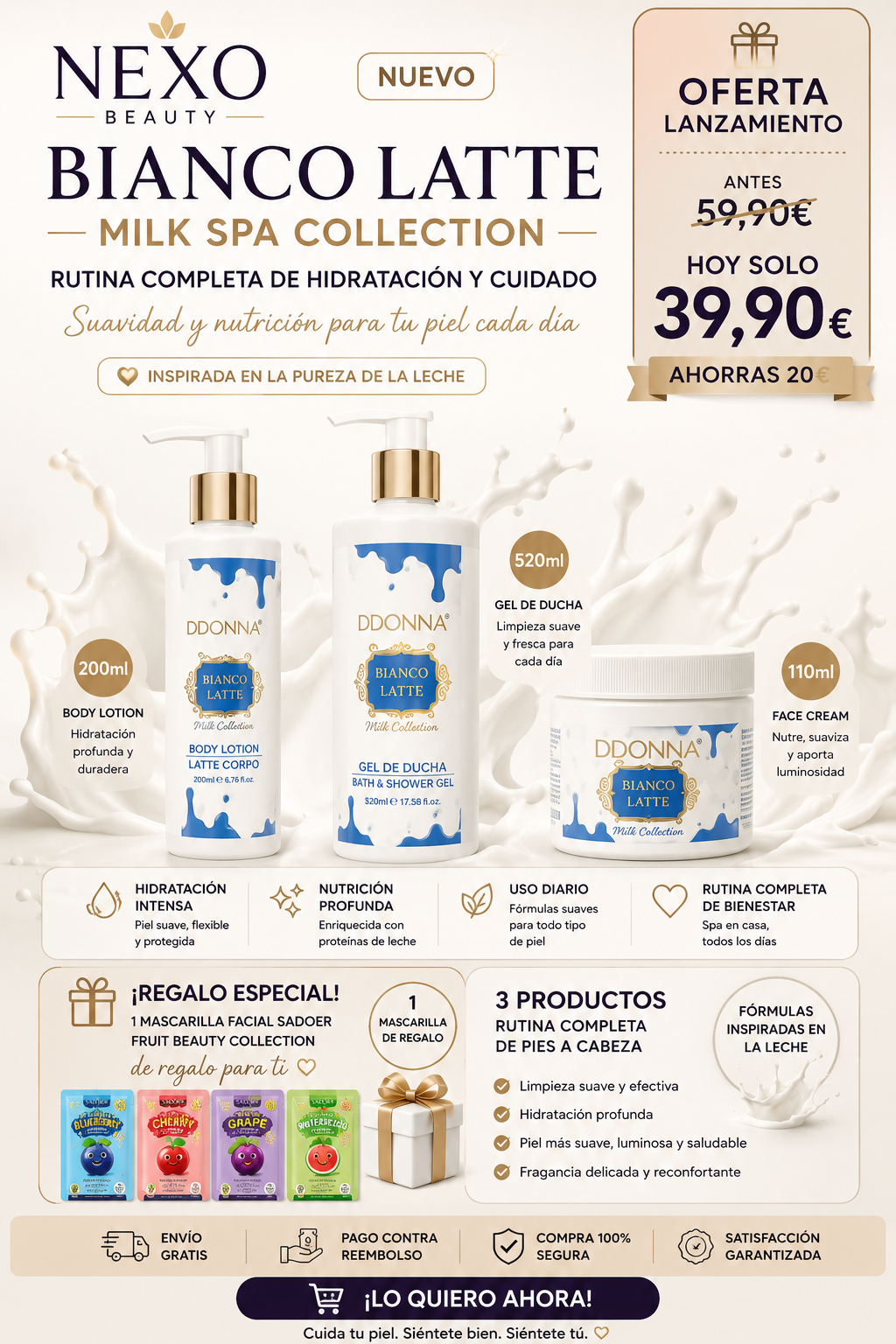 NEXO BEAUTY – Bianco Latte Milk Spa Collection Pack