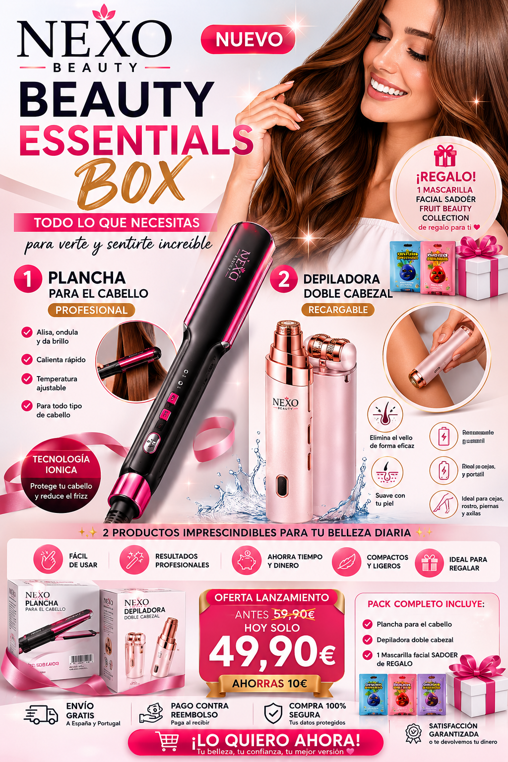Beauty Essentials Box - NEXO Beauty (2 Productos + 1 Regalo)