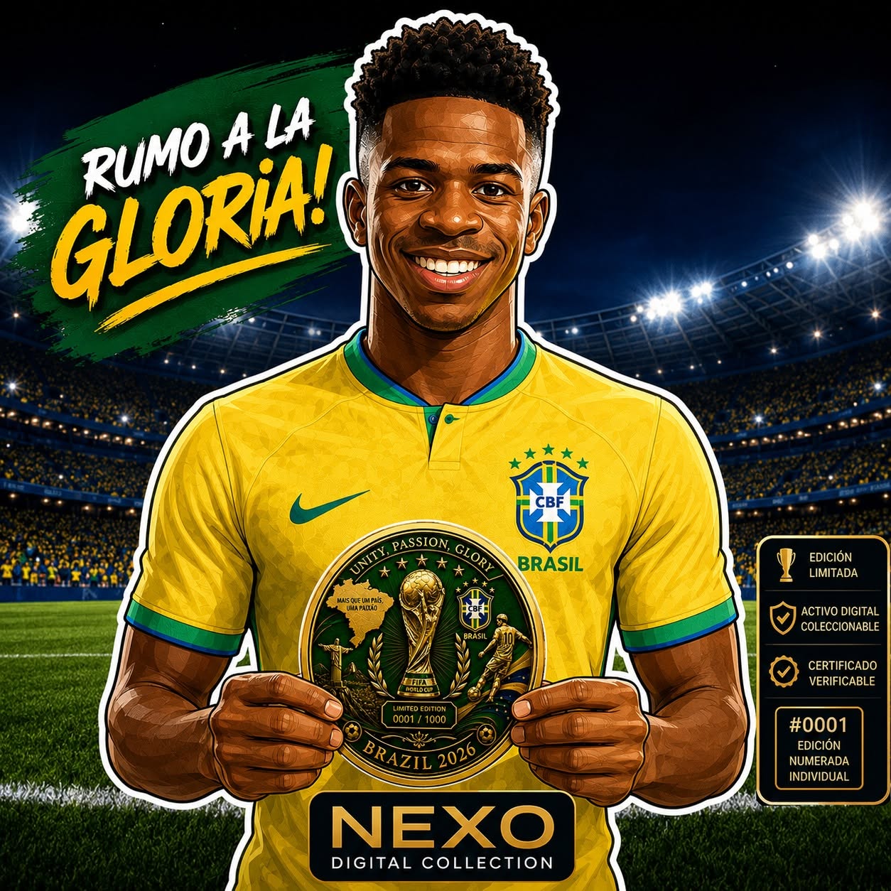 Brazil 2026 – Founder Edition Digital Coin (001/050)