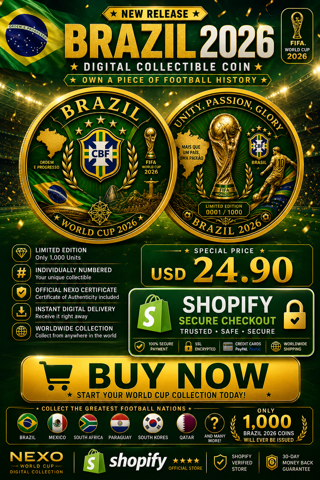 Brasil 2026 – Moeda Digital Edição Founder
