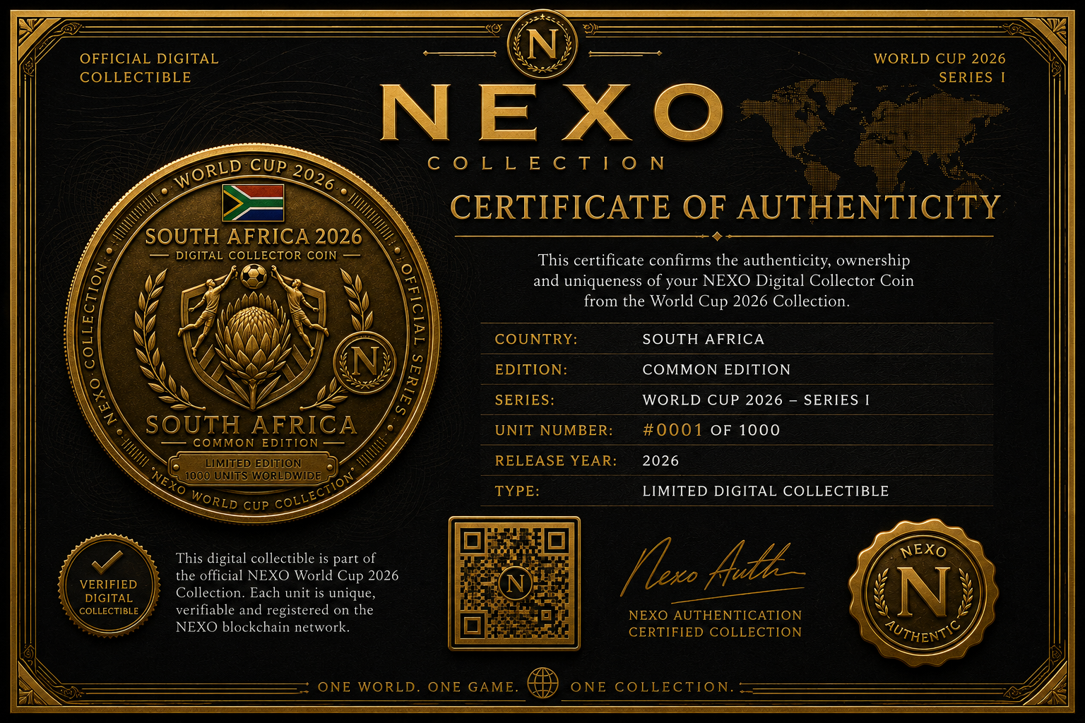 South Africa 2026 – Digital Collector Coin